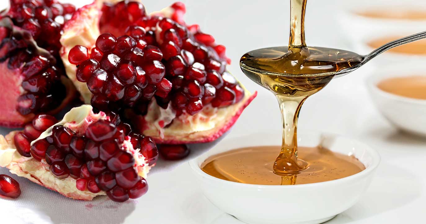 Pomegranate and honey